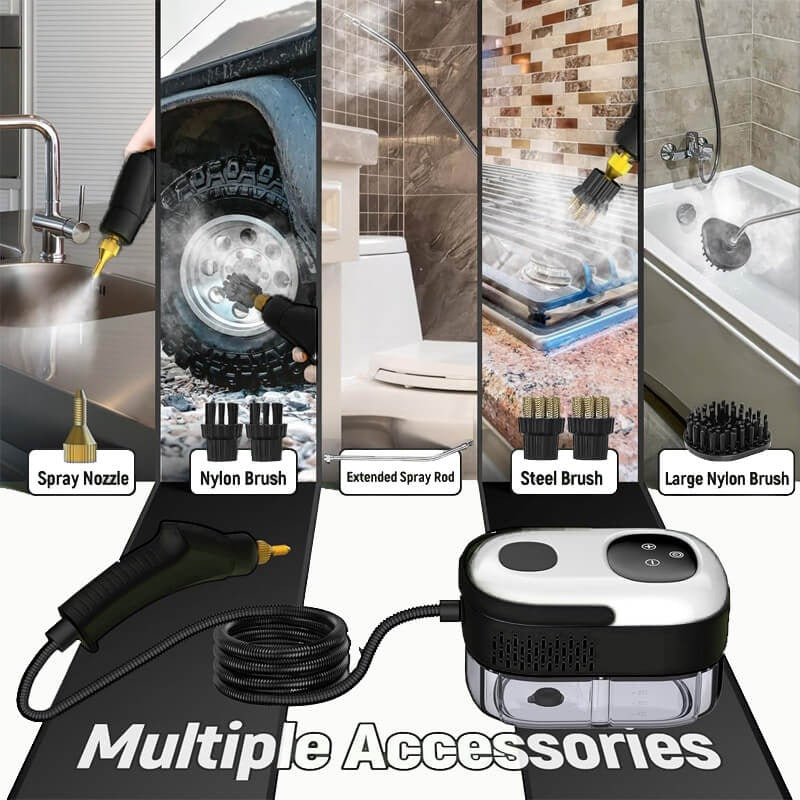 Vaporizador de Alta Pressão 2500W 5 Escovas 6 Velocidades