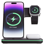 Neela | Base de Carregamento 3 em 1 Apple | iPhone, Watch e AirPods | Sem Fios