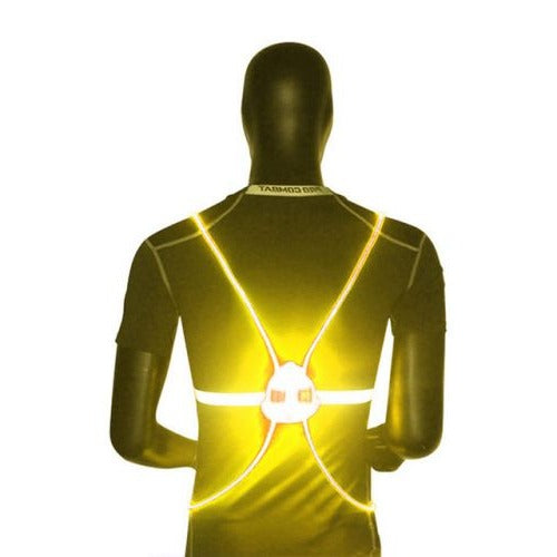 Xanthe | Colete LED Refletivo 360° | Segurança Noturna para Corredores e Ciclistas