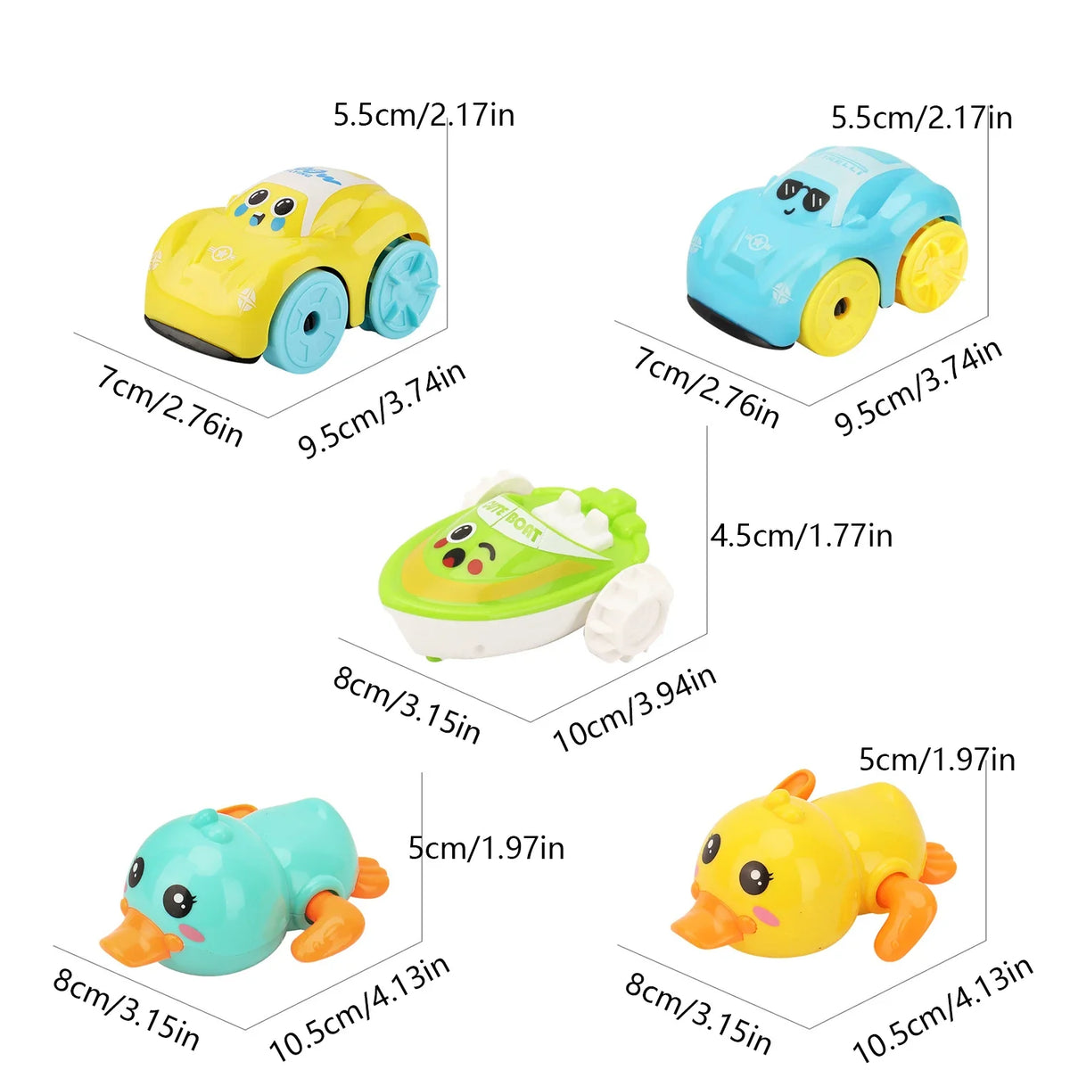 Brinquedos de Banho para Crianças | Veículos Aquáticos Divertidos | 1-5 Anos