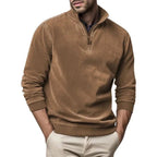 Homem Camisola Fleece Quarto Zip Regular Fit