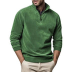 Homem Camisola Fleece Quarto Zip Regular Fit