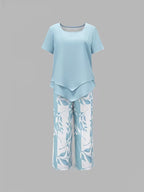 Wynne | Conjunto Feminino 2 Peças Top e Calça Capri