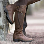 Botas Impermeáveis Cano Alto | Mulher, Couro, Fivela