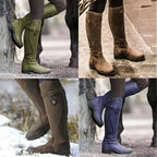 Botas Impermeáveis Cano Alto | Mulher, Couro, Fivela