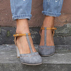 Leah | Mulher Scarpin Salto Bloco 5cm
