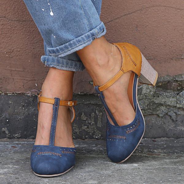 Mira | Sapatos de Salto Femininos Ortopédicos Couro