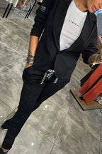 Indra | Conjunto Feminino 2 Peças Blazer e Calça Cintura Elástica