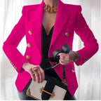 Blazer Feminino | Ombros Estruturados, Corte Elegante | Botão Único, Social