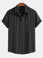 Conjunto masculino linho camisa e calça 2 peças casual