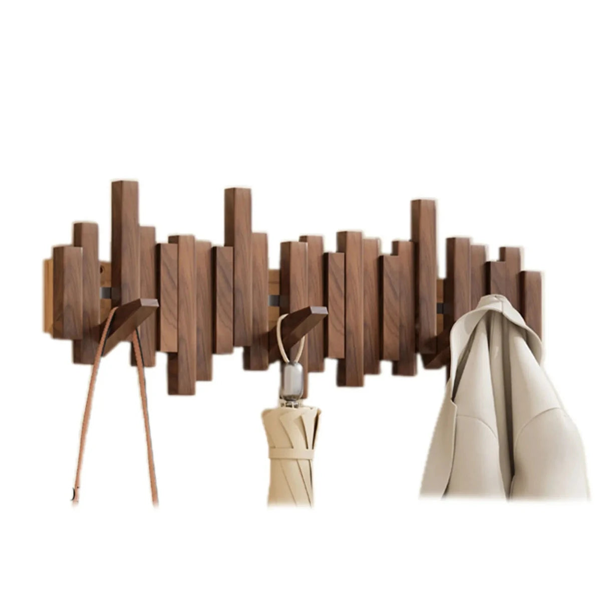 Lux | Cabide de Parede Madeira Nogueira Faia Design Piano