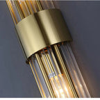 Aplique de Parede LED | Cristal e Dourado, Design Moderno | Mila