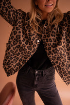 Nina | Mulher Casaco Animal Print com Forro