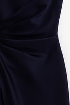 Vestido Maxi Senhora | Um Ombro, Fenda Alta, Festivo