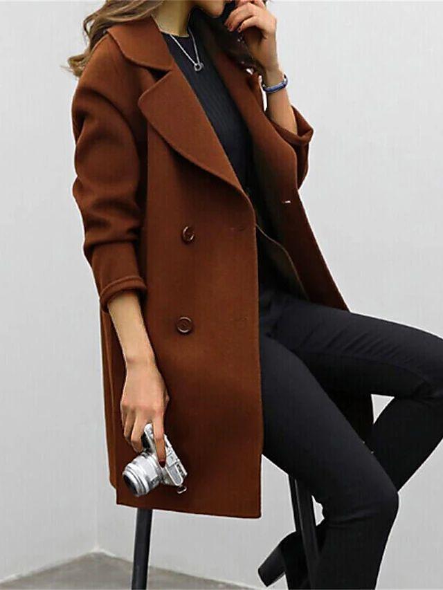 Aria | Casaco de Inverno Feminino Gola Revers Clássico