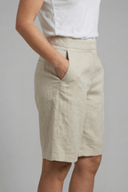 Shorts Feminino Cintura Alta Algodão Elástico