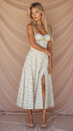Vestido Midi Mulher Corset
