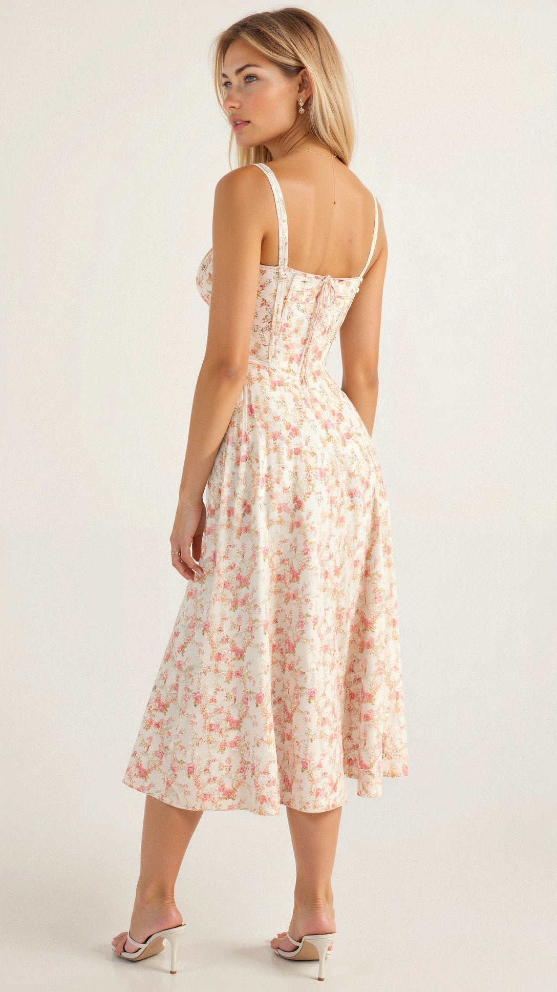 Vestido Midi Mulher Corset