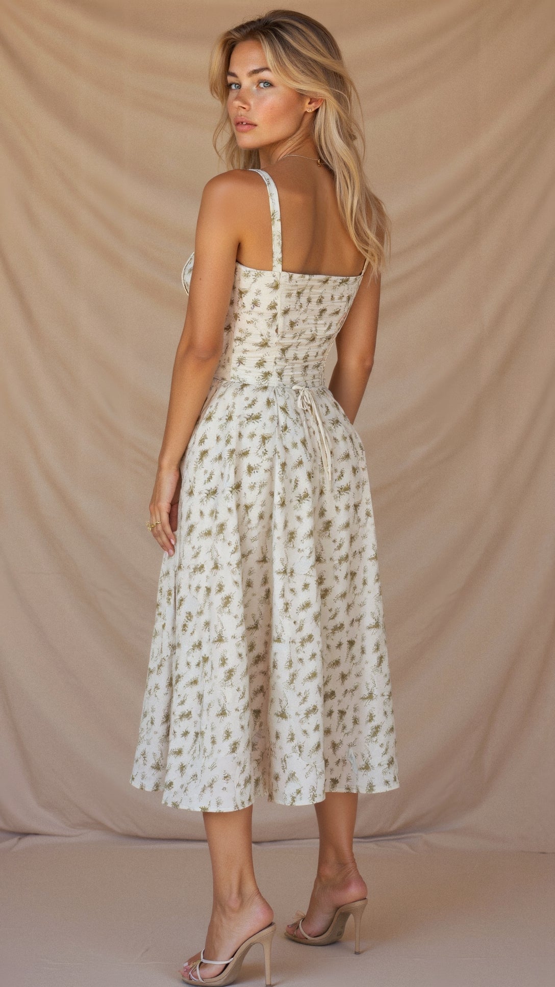 Vestido Midi Mulher Corset