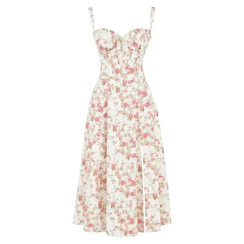 Vestido Midi Mulher Corset