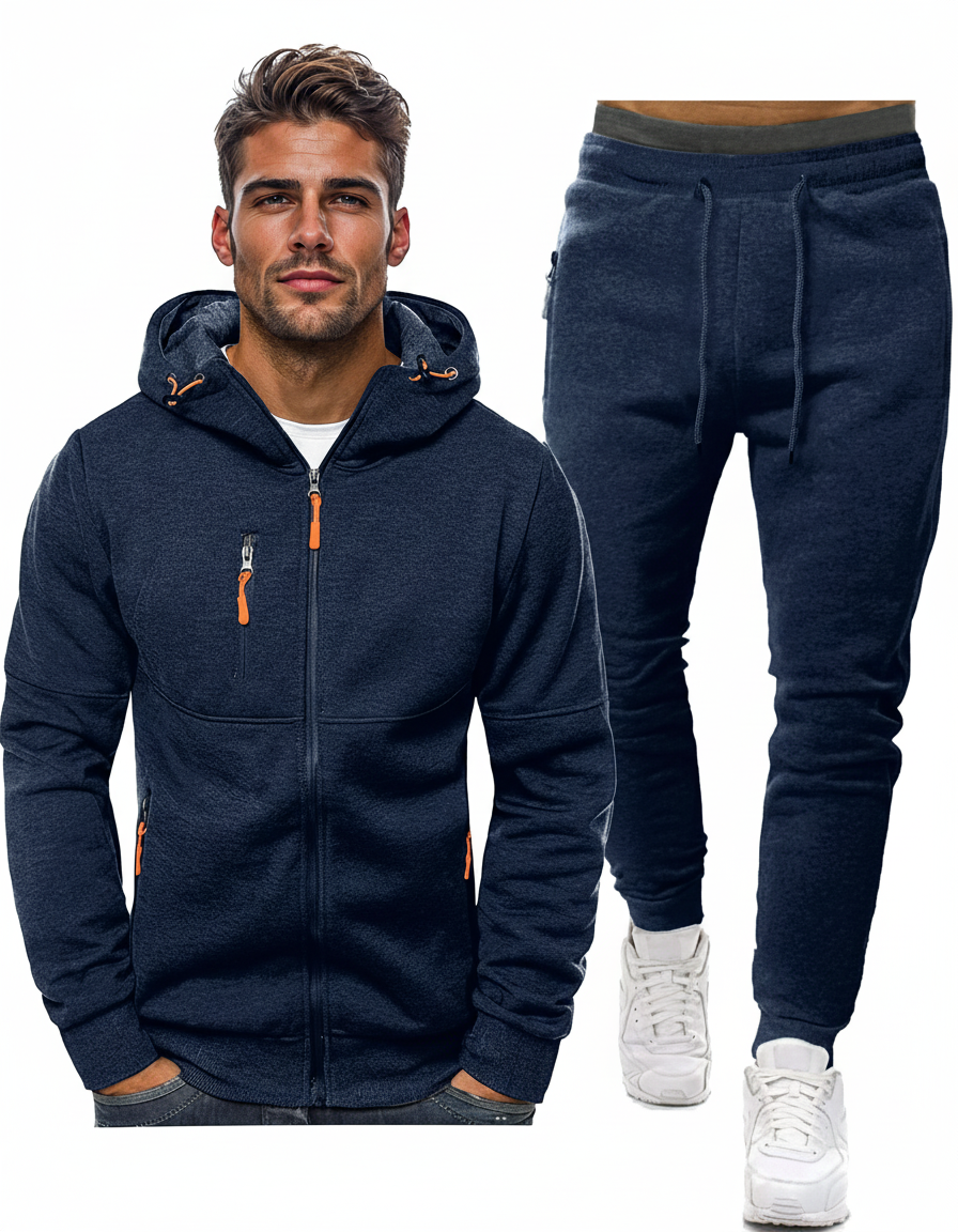 Fato de Treino Masculino | Slim-Fit, Respirável, Elástico | Iris