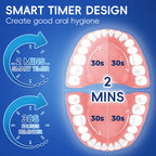 Soraya | Escova de Dentes Elétrica 360° | Remoção de Placa, 3 Modos | Bateria 70 Dias, USB-C