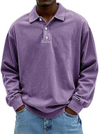 Homem Polo Manga Longa Casual
