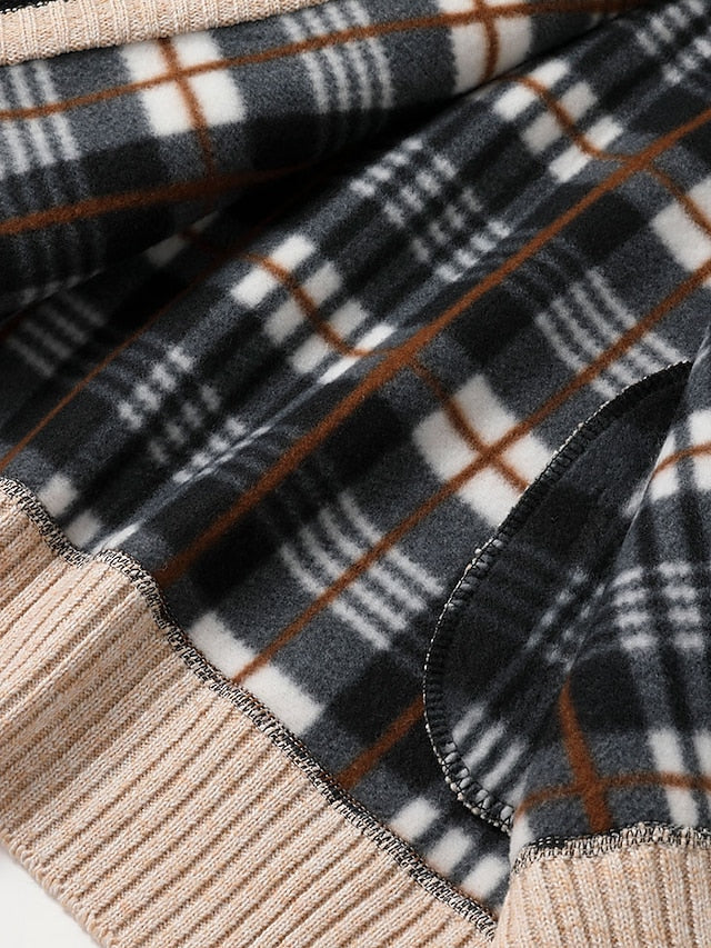 Esme | Homem Cardigan Malha Canelada Fecho Completo Gola Alta