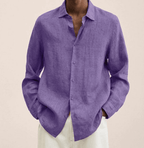 Elsa | Camisa Masculina Algodão Linho Corte Reto