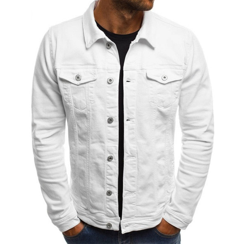 Seraphina | Homem Jaqueta Jeans Trucker Manga Longa