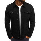 Seraphina | Homem Jaqueta Jeans Trucker Manga Longa