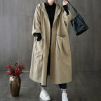 Romy | Mulher Trench Coat Oversized com Cinto