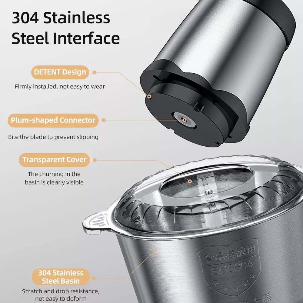 Processador de Alimentos 2L 300W Inox