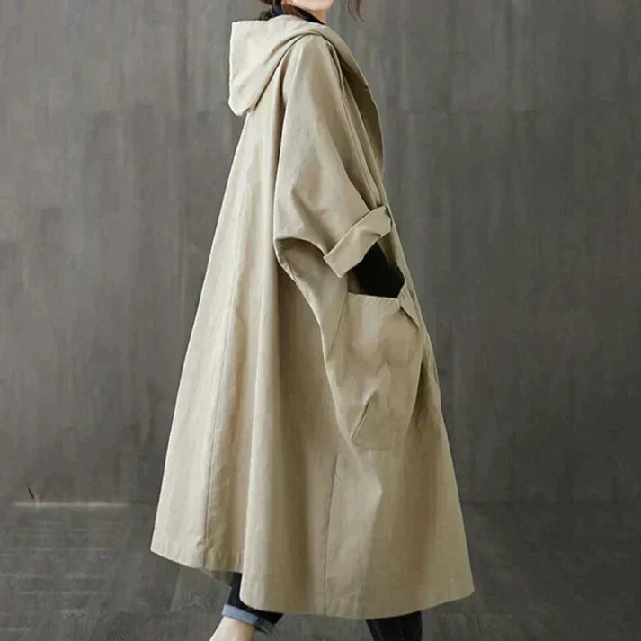 Romy | Mulher Trench Coat Oversized com Cinto
