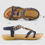 Saoirse | Sandálias Ortopédicas Femininas T-Strap Boho