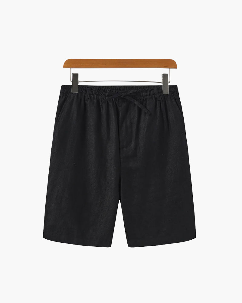 Jolie | Homem Shorts Linho Corte Reto