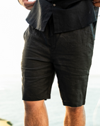 Jolie | Homem Shorts Linho Corte Reto