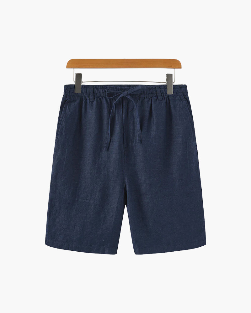Jolie | Homem Shorts Linho Corte Reto