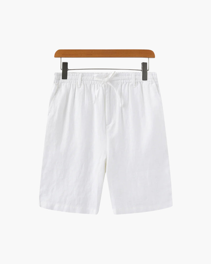 Jolie | Homem Shorts Linho Corte Reto