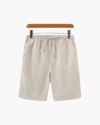 Jolie | Homem Shorts Linho Corte Reto