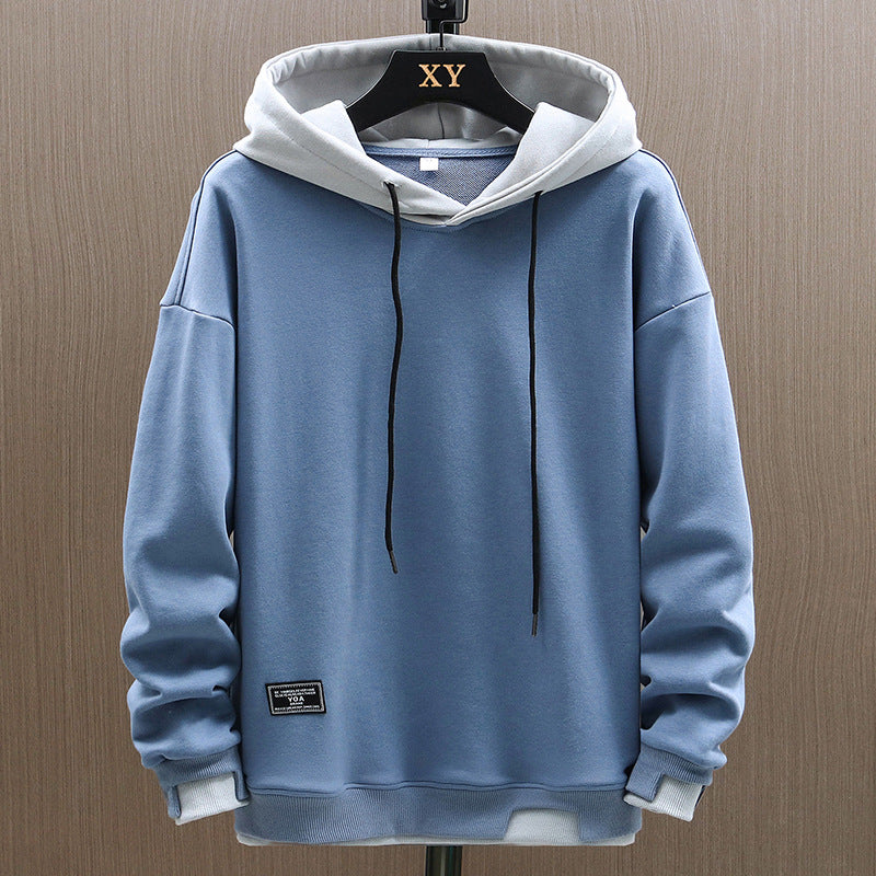 Hoodie Masculino | Bicolor, Bolso Canguru | Estilo Urbano Clássico