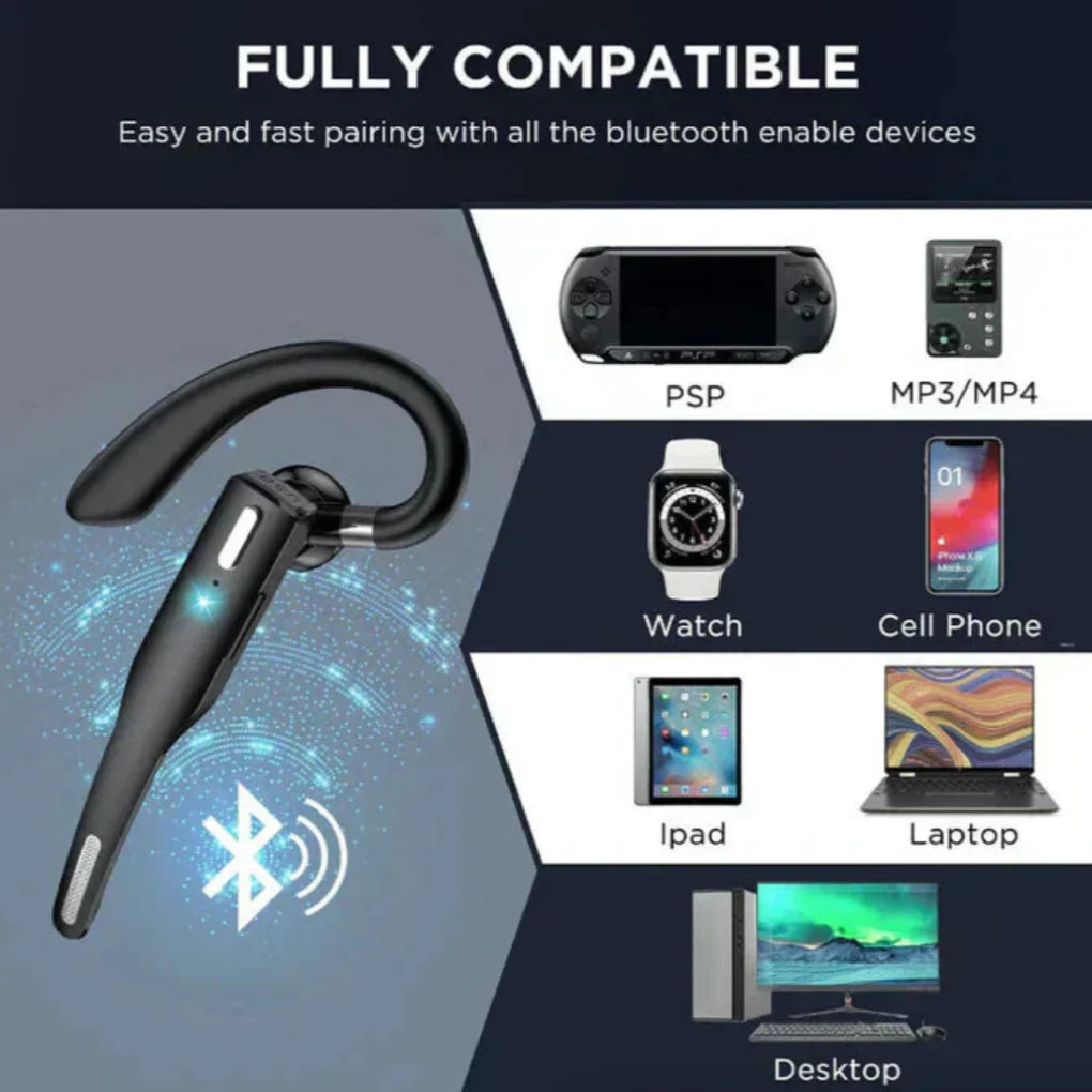 Lyra | Headset Bluetooth 5.1 Cancelamento de Ruído Microfones Duplos