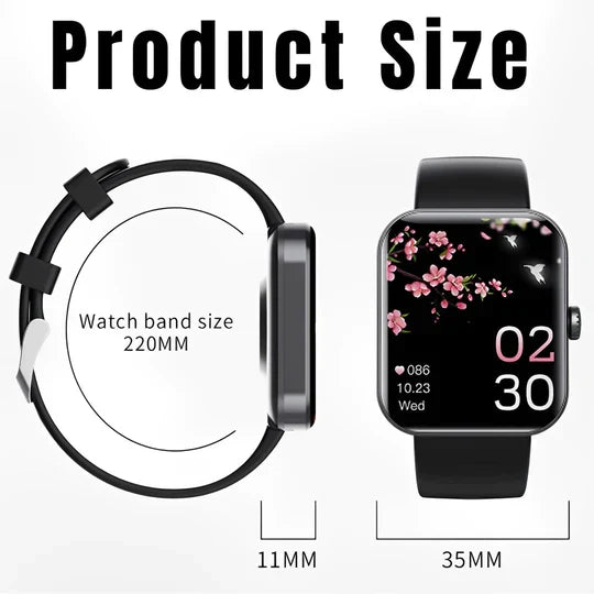 Smartwatch Monitorização Glicose Não Invasiva Fitness GPS