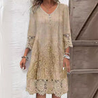 Briar | Vestido Midi Bordado Tecido Respirável