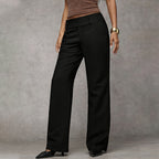 Calças Femininas Flare | Cintura Alta, Wide-Leg | Estilo Casual