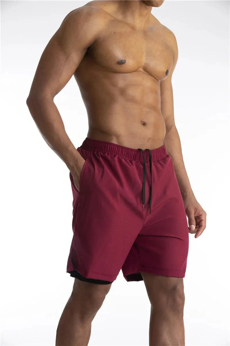 Thea | Homem Calções de Corrida com Liner e Bolso para Telemóvel