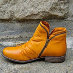 Maren | Mulher Botins com Fecho de Correr Bico Redondo