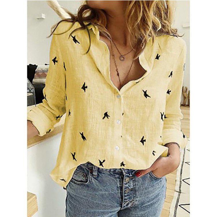 Reva | Blusa de Linho Feminina Relaxed Fit