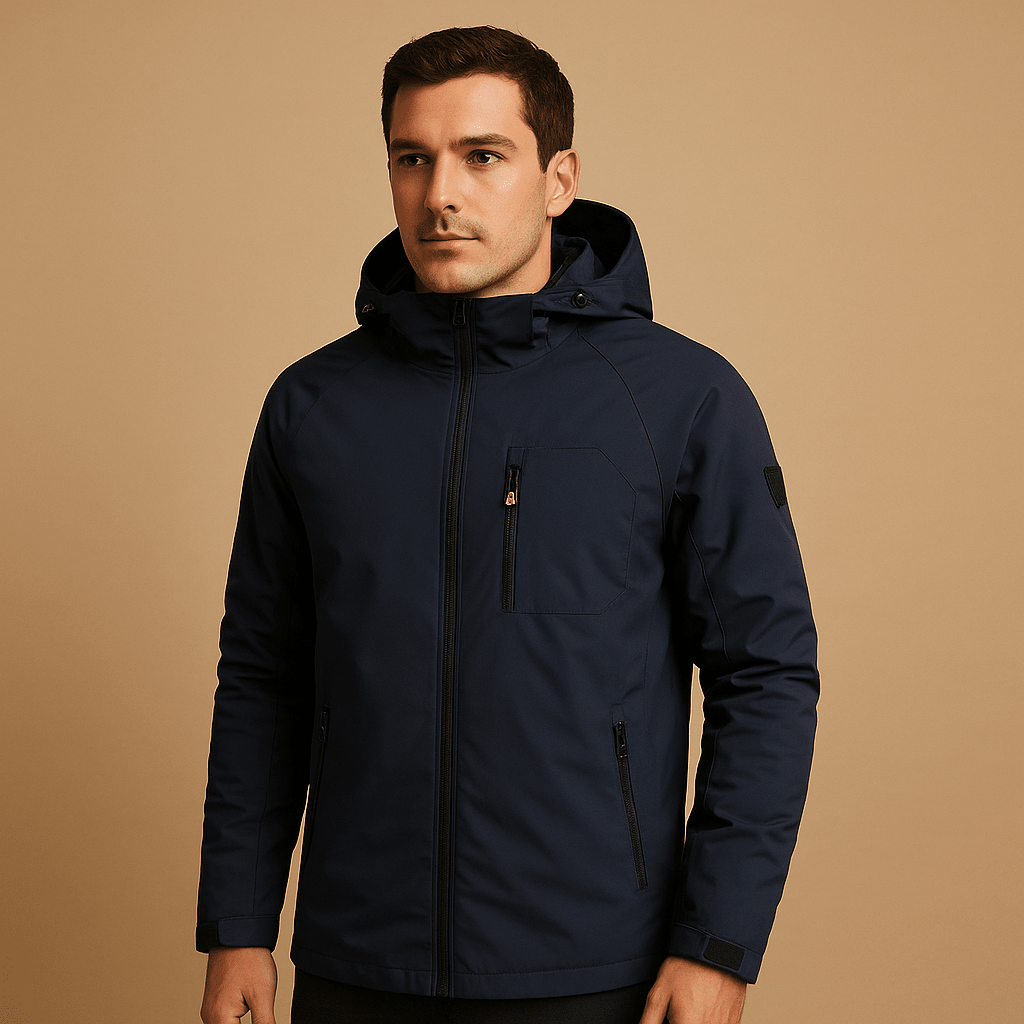 Homem Corta-Vento Impermeável Leve Regular Fit