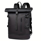 Mochila Masculina Roll-Top Impermeável para Laptop